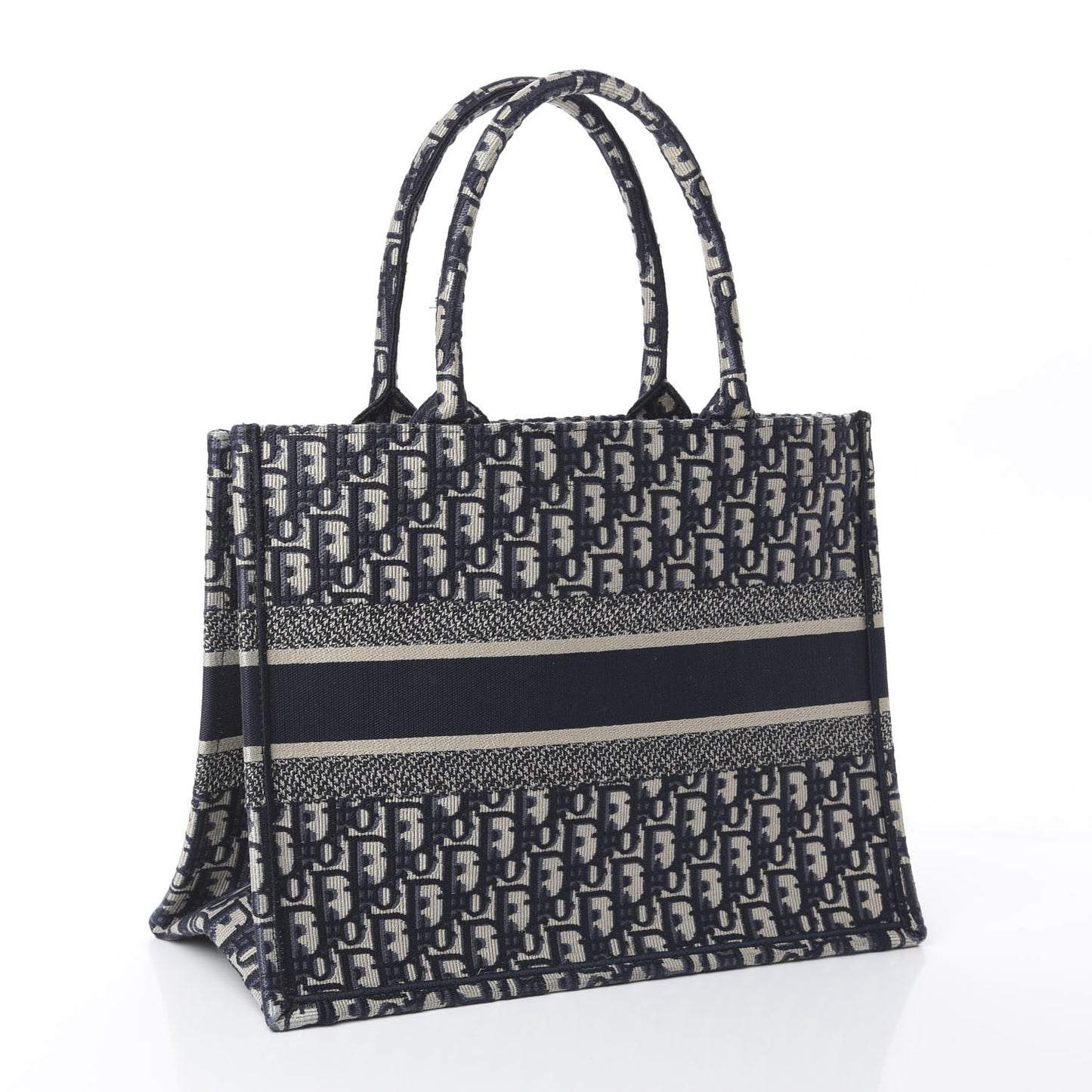 Oblique Medium Book Tote Blue Multicolor