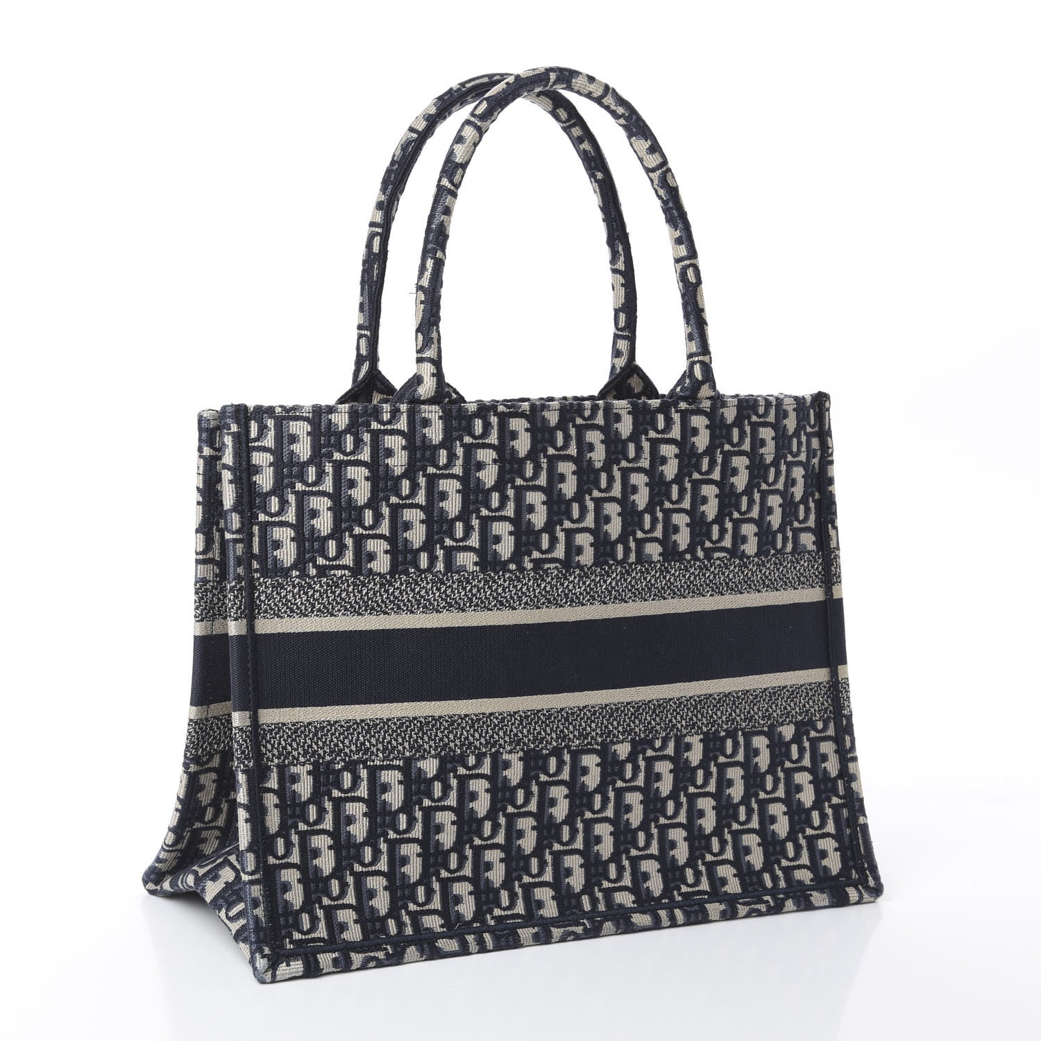 Christian Dior Oblique Medium Book Tote Blue Multicolor 2 of 8