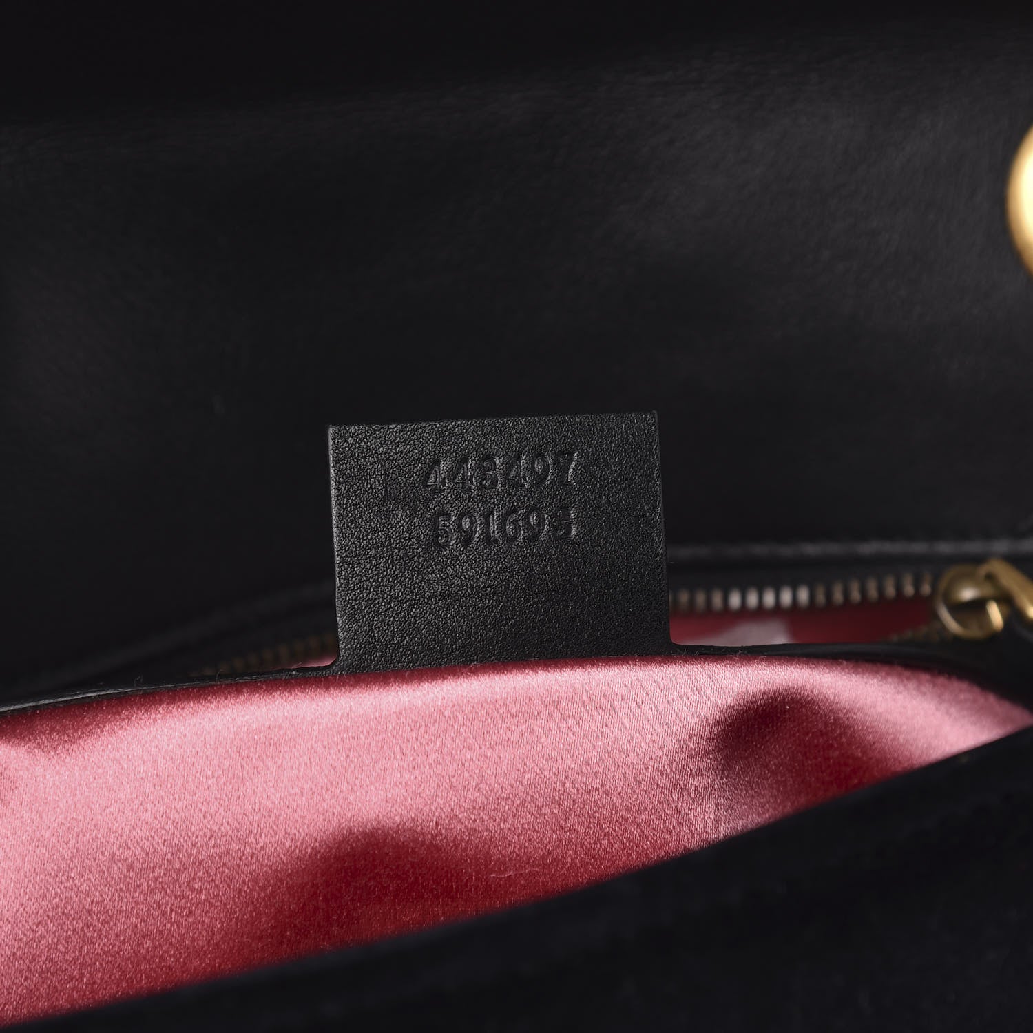 Gucci Velvet Matelasse Small GG Marmont Shoulder Bag Black 7 of 10