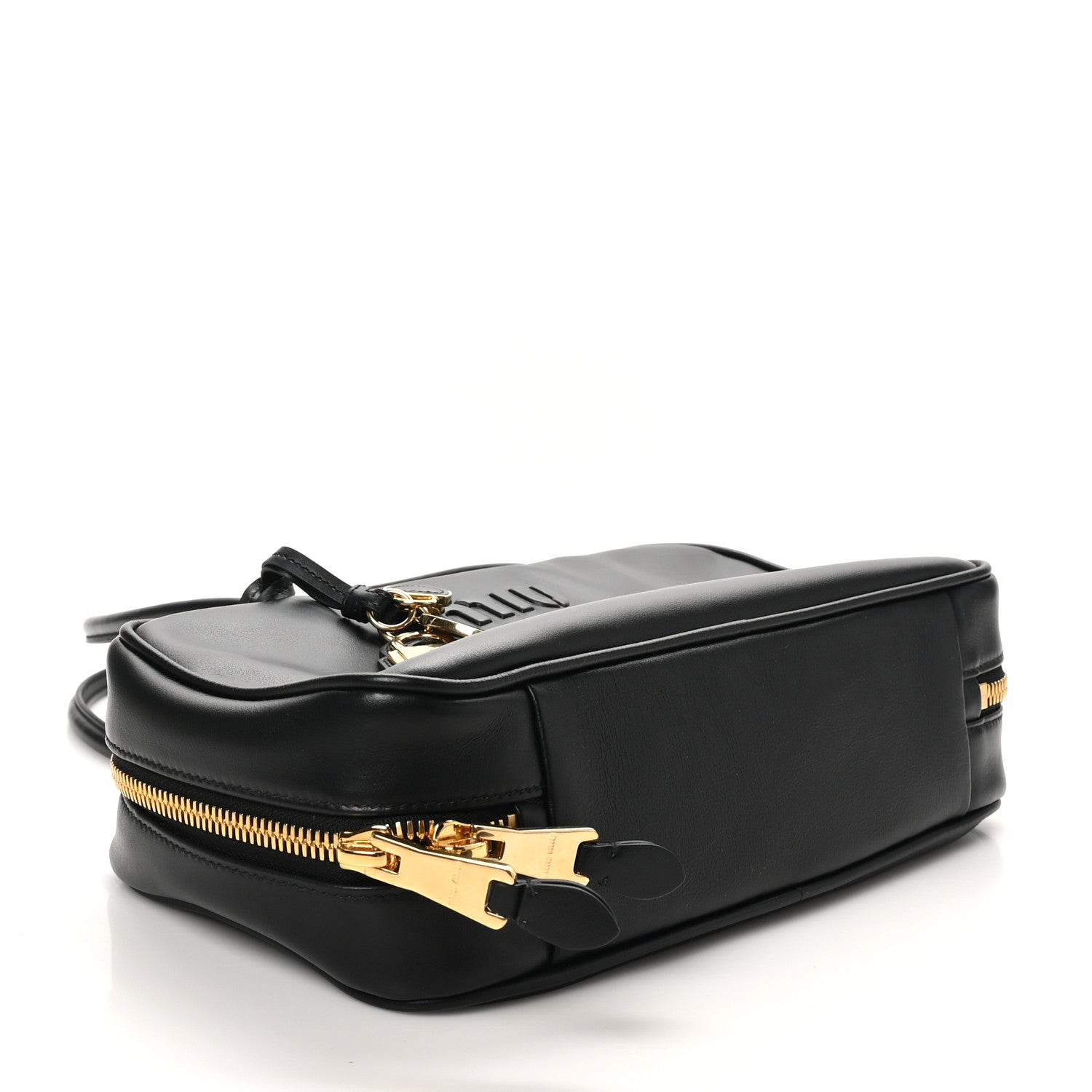 Miu Miu Calfskin Softy Medium Beau Top Handle Bag Black 4 of 9