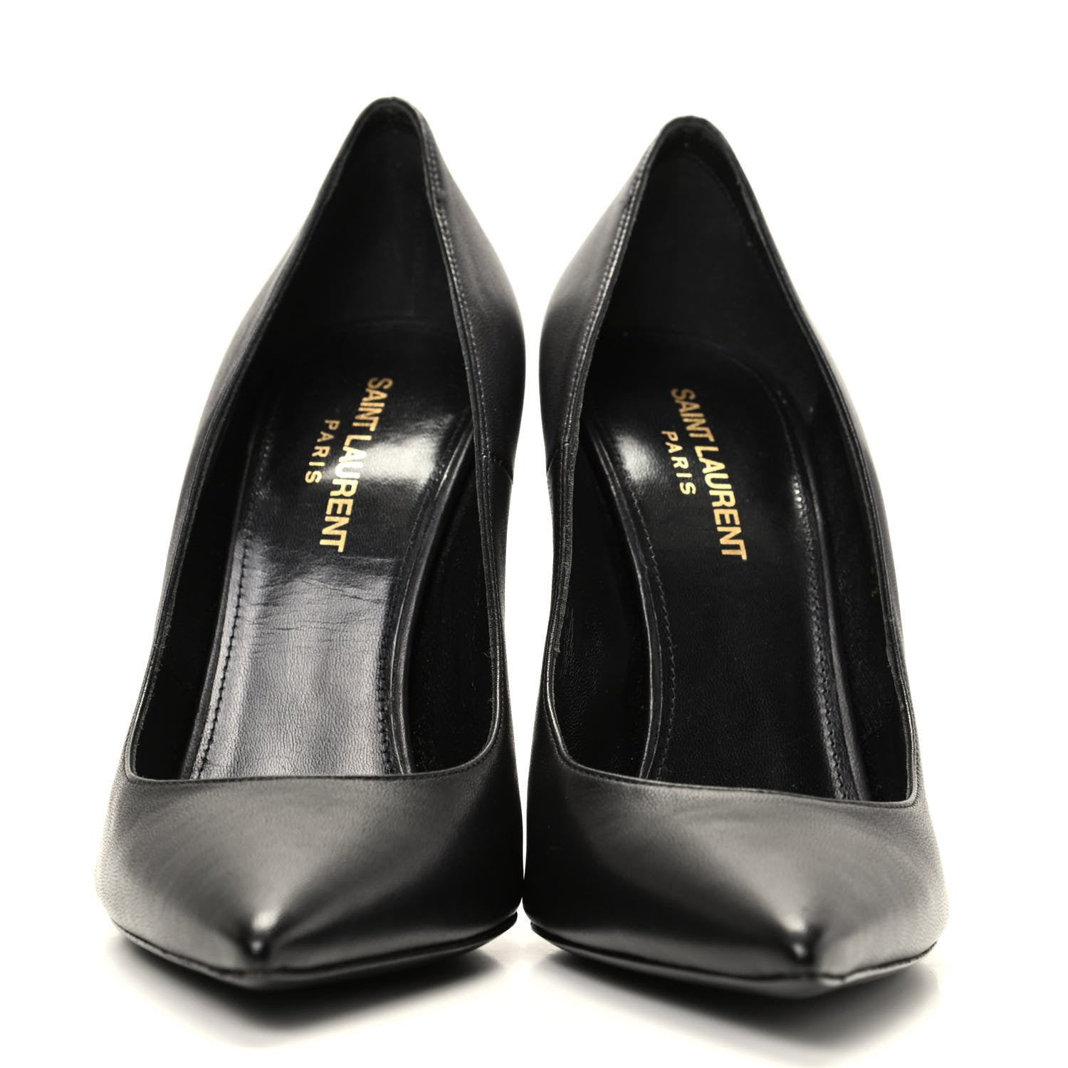 Saint Laurent Calfskin Opyum 110 Pumps 38.5 Black 2 of 9