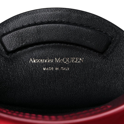 Alexander McQueen Metallic Calfskin The Curve Mini Shoulder Bag Red 6 of 10
