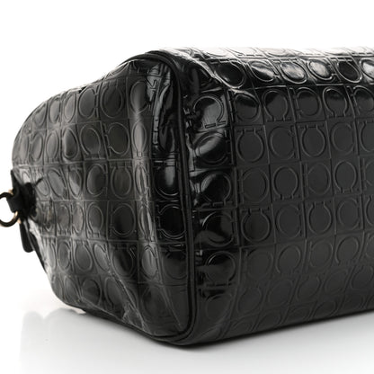 Salvatore Ferragamo Patent Gancini Embossed  Black 8 of 15