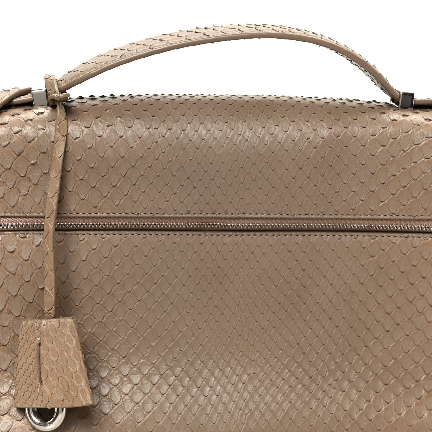Loro Piana Matte Snakeskin Extra Pocket L27 Grey 1840998