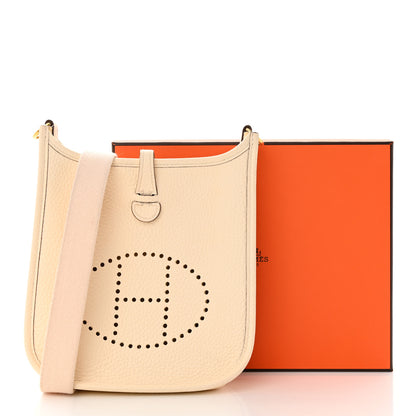 Hermes Taurillon Clemence Amazone Evelyne TPM Nata Craie 13 of 13