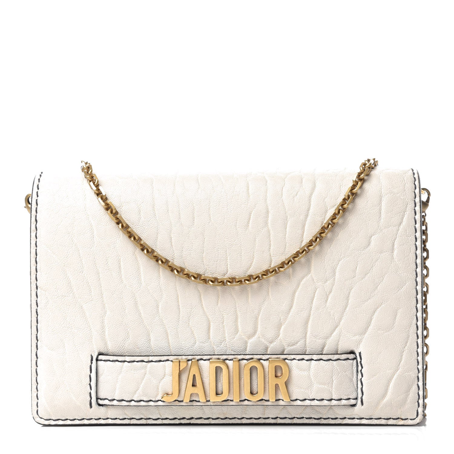 Christian Dior Canyon Grained Lambskin Mini J'Adior Chain Flap Bag White 1 of 12