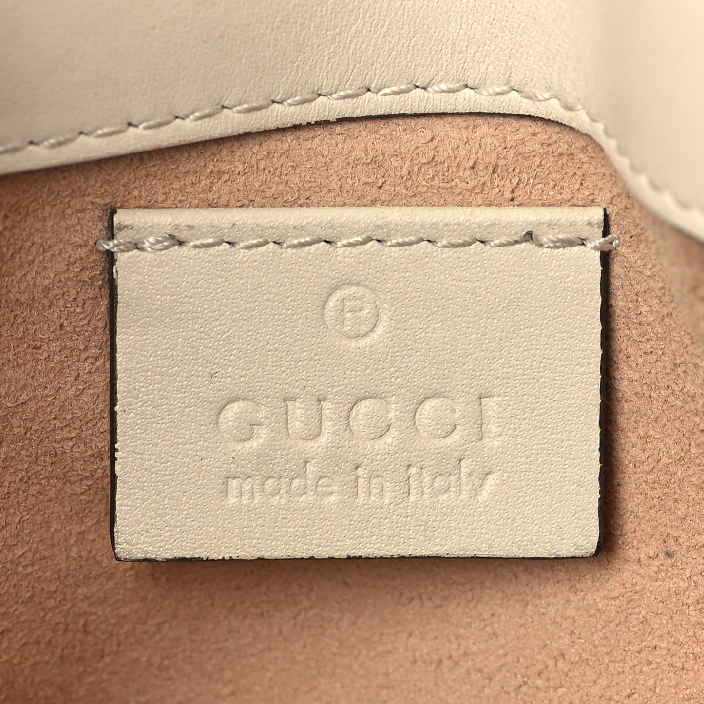 Calfskin Matelasse Super Mini GG Marmont Shoulder Bag White