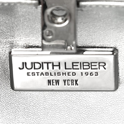 Judith Leiber Swarovski Crystal Flower Minaudiere Clutch Black Multicolor 5 of 8