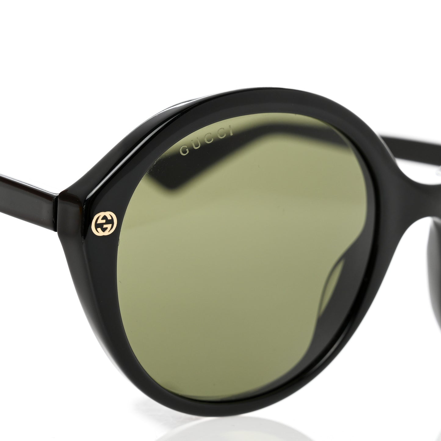 Acetate Round Sunglasses GG0023S Black