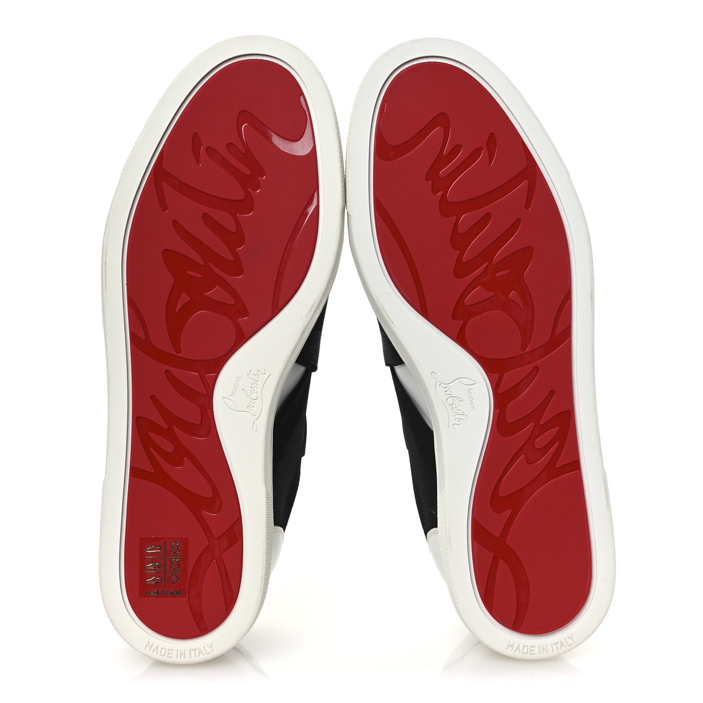 Calfskin Elastikid Donna Flat Sneakers 37 Bianco Black