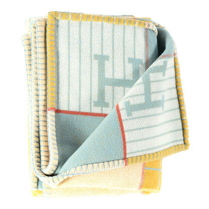 Hermes Wool Cashmere Avalon Passe-Passe Blanket Miel 3 of 6