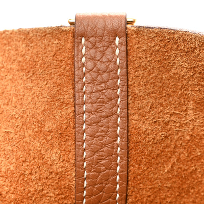 Hermes Taurillon Clemence Picotin Lock 18 PM Gold 7 of 14