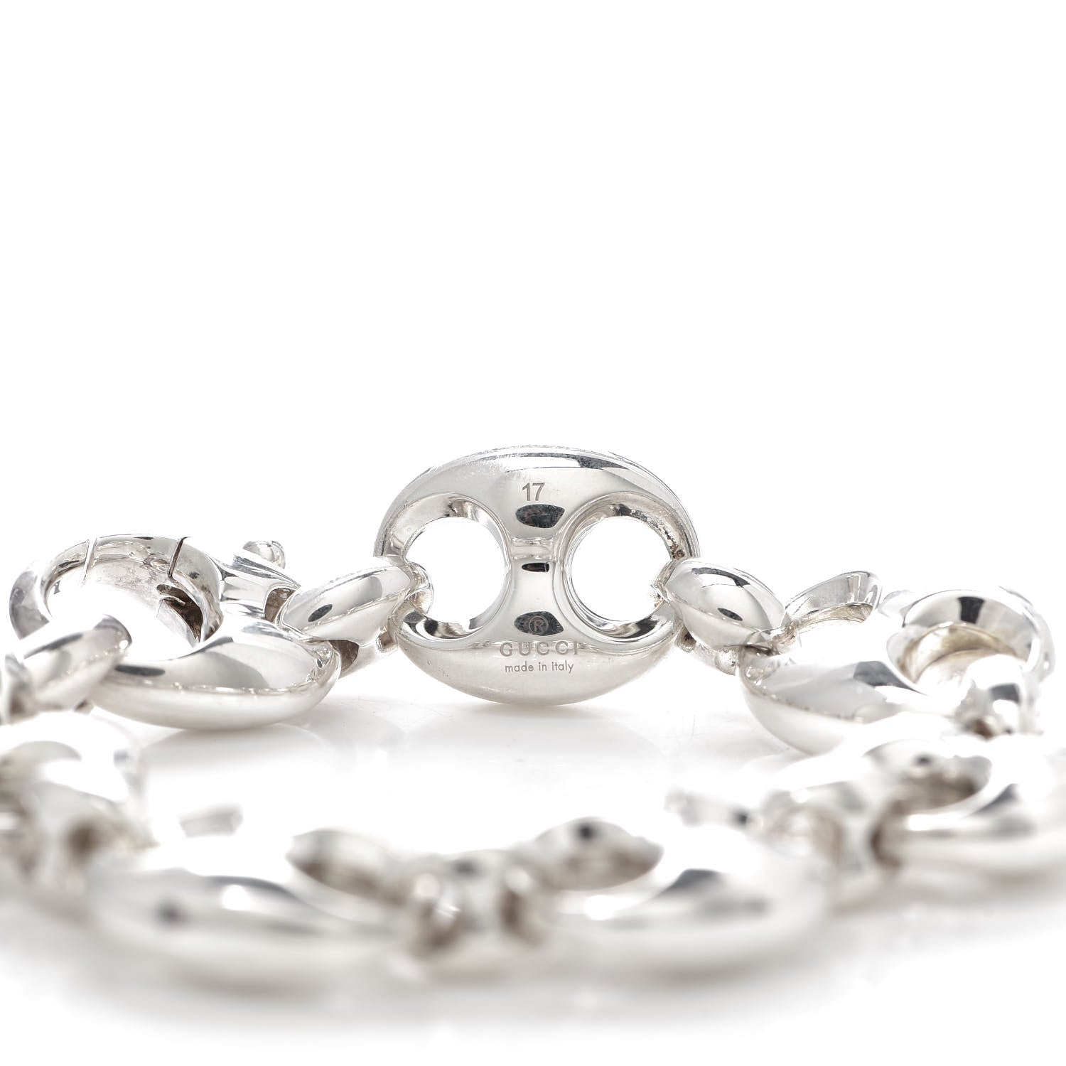 Gucci Sterling Silver Mariner Link Bracelet 4 of 5