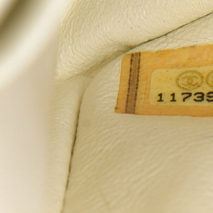 Chanel Canvas Quilted Pearl Trim Medium Flap Beige 15 of 16