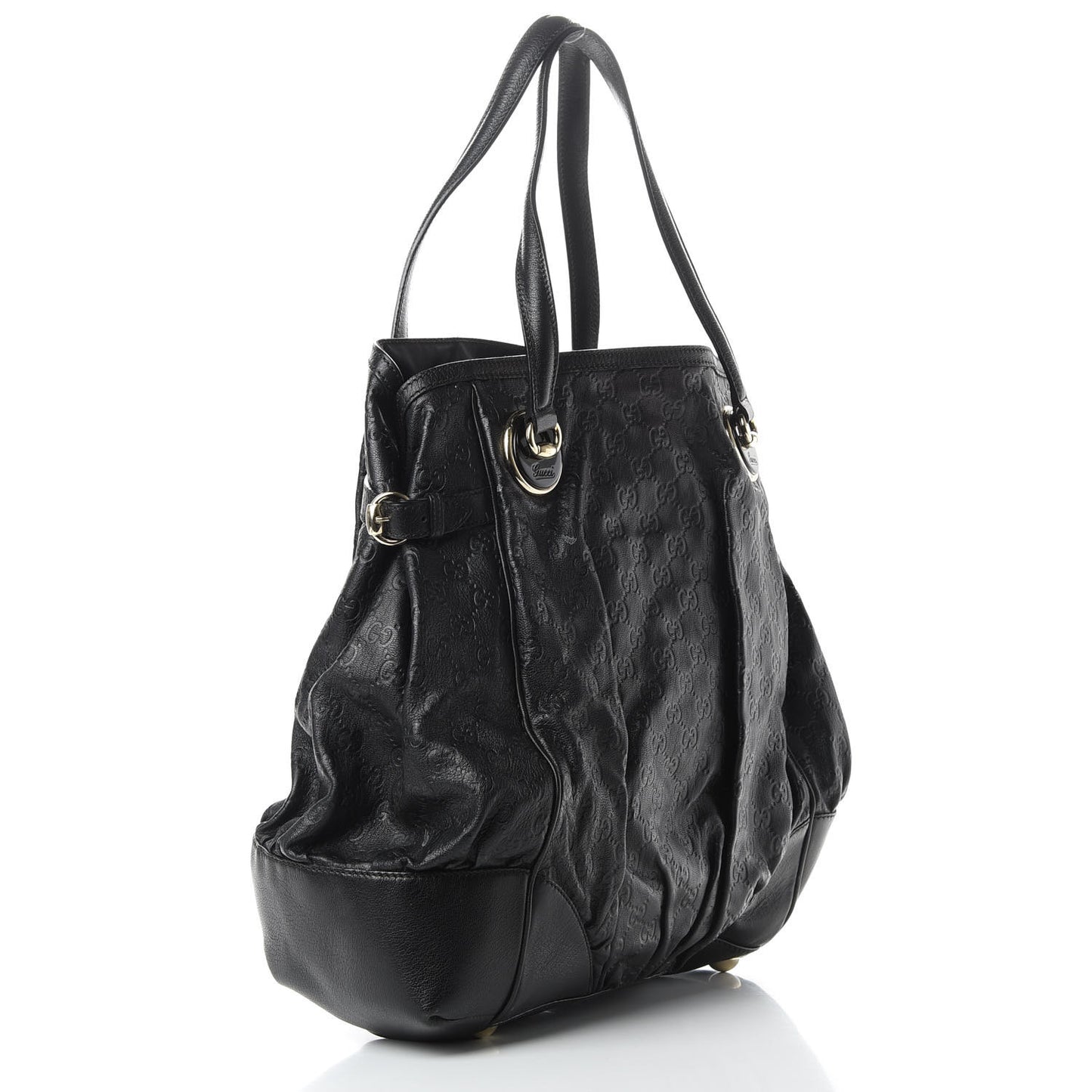 Guccissima Full Moon Tote Black