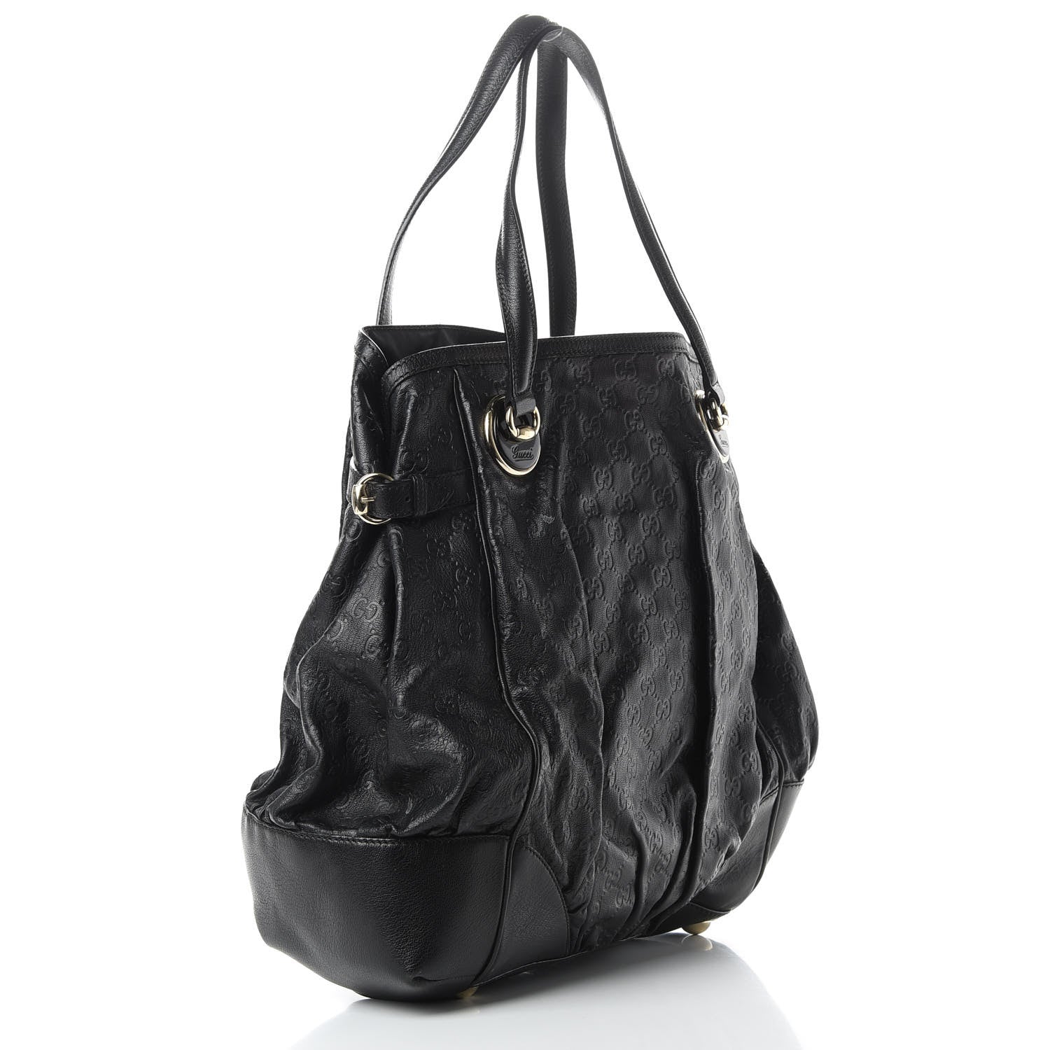 Gucci Guccissima Full Moon Tote Black 3 of 13