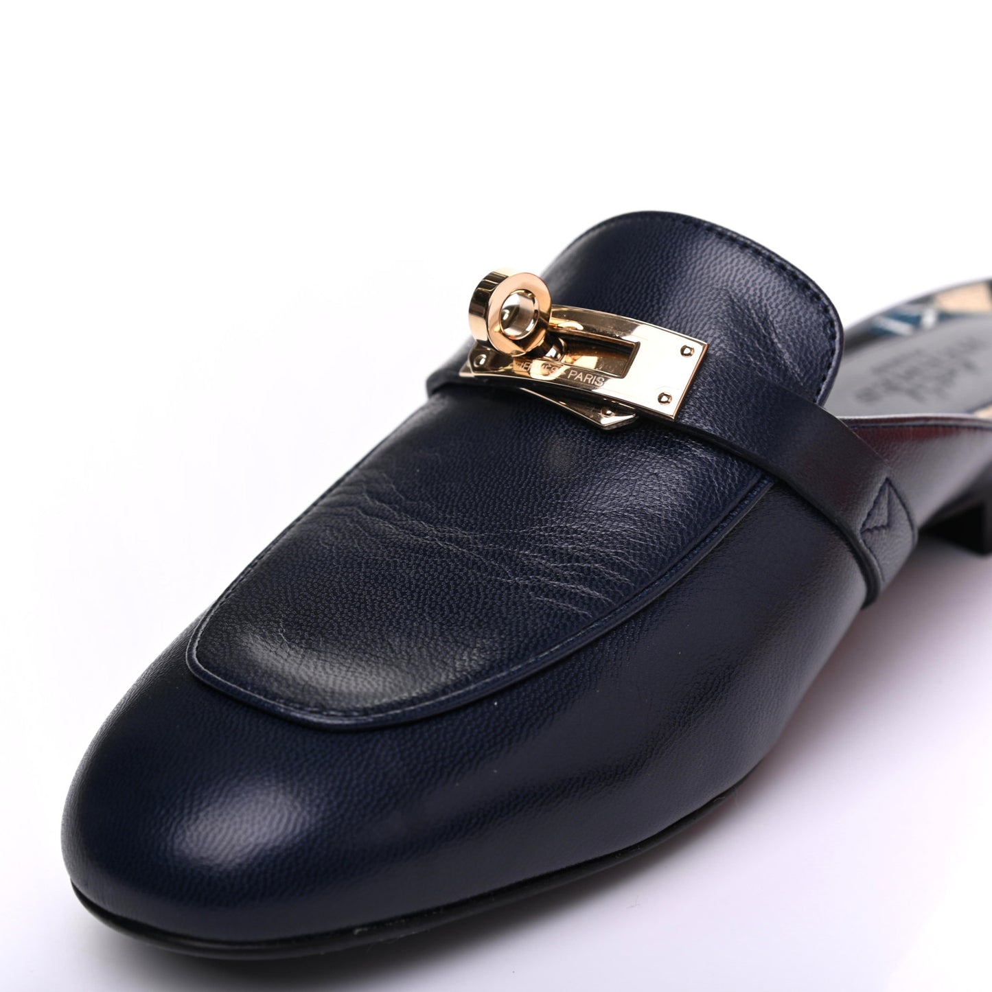 Goatskin Oz Mules 35 Bleu Indigo