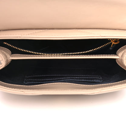 Saint Laurent Calfskin Y Quilted Monogram Toy Loulou Crossbody Bag Latte 4 of 10