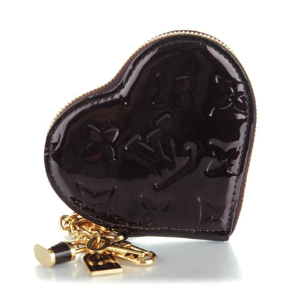 Louis Vuitton Vernis Coeur Heart Coin Purse Amarante 1 of 7