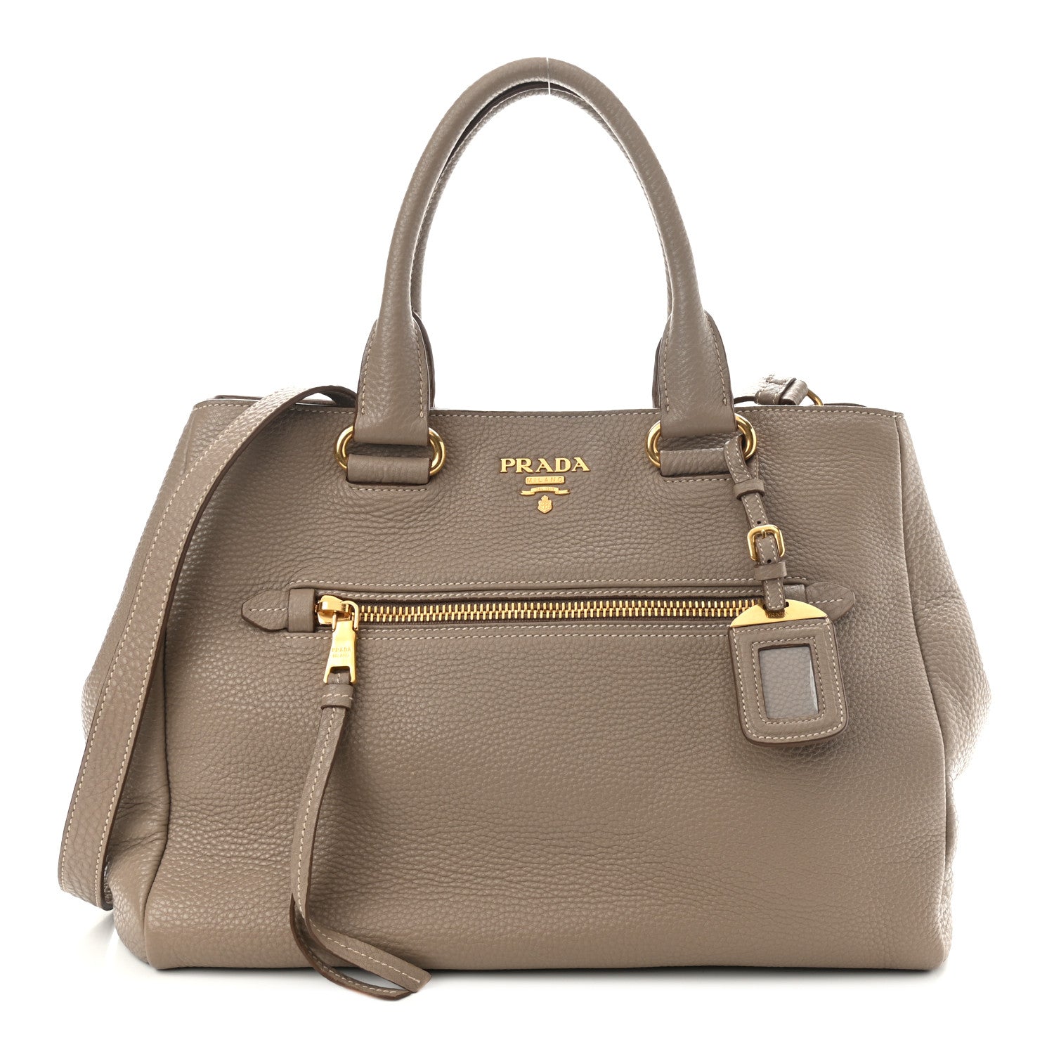 Prada Vitello Daino Tote Visone 1 of 13