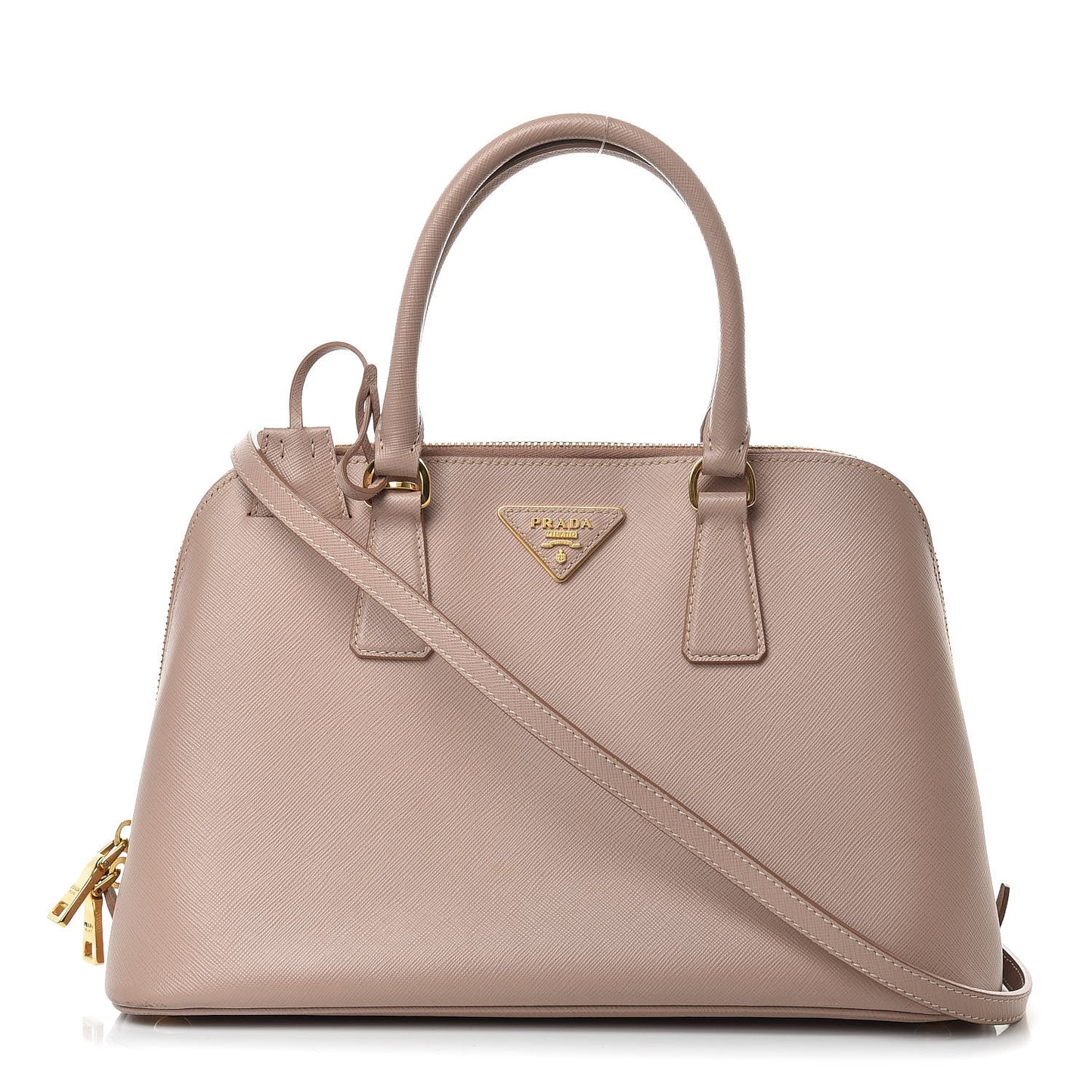 Saffiano Lux Medium Promenade Tote Cammeo