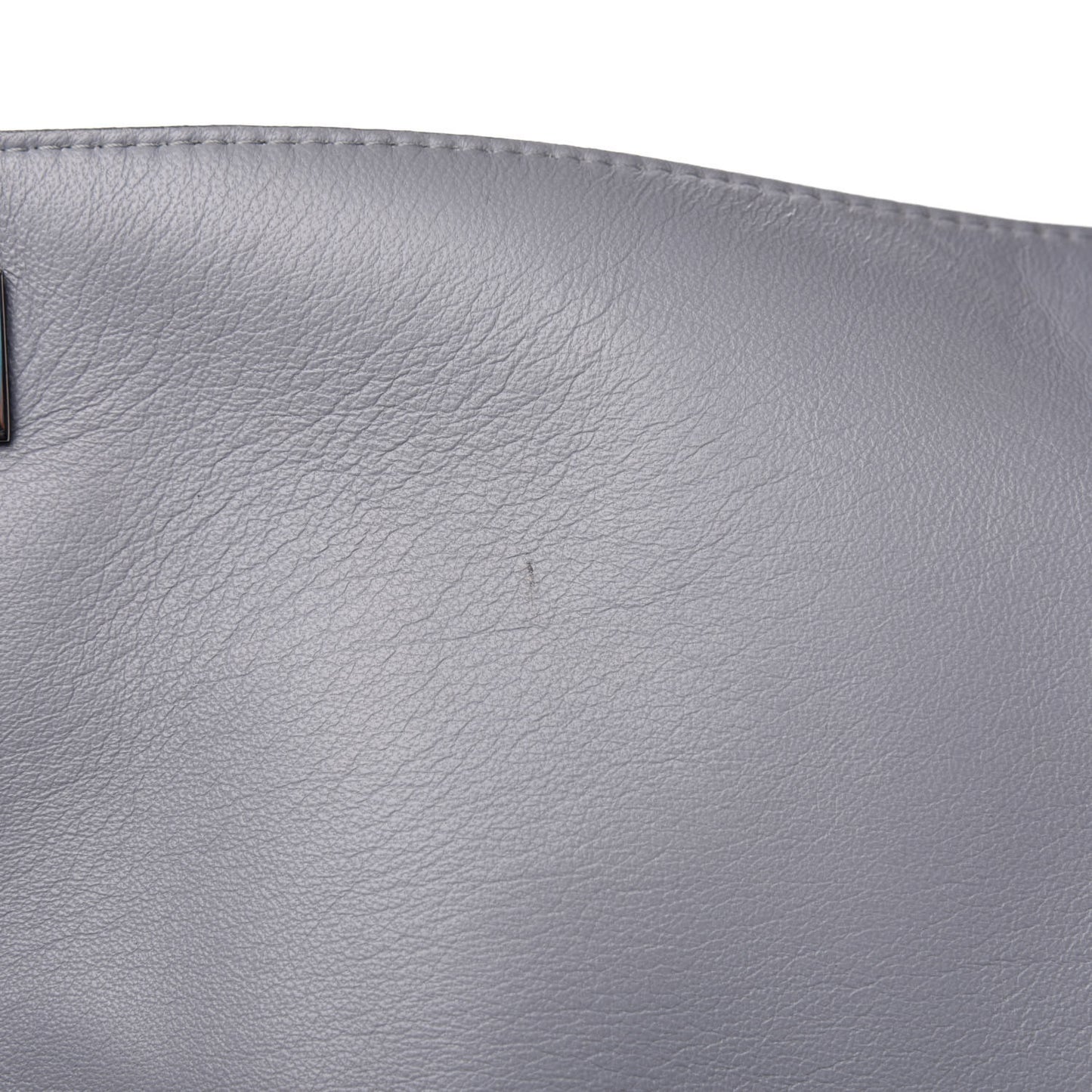Lambskin Medium Shark Lock Satchel Grey