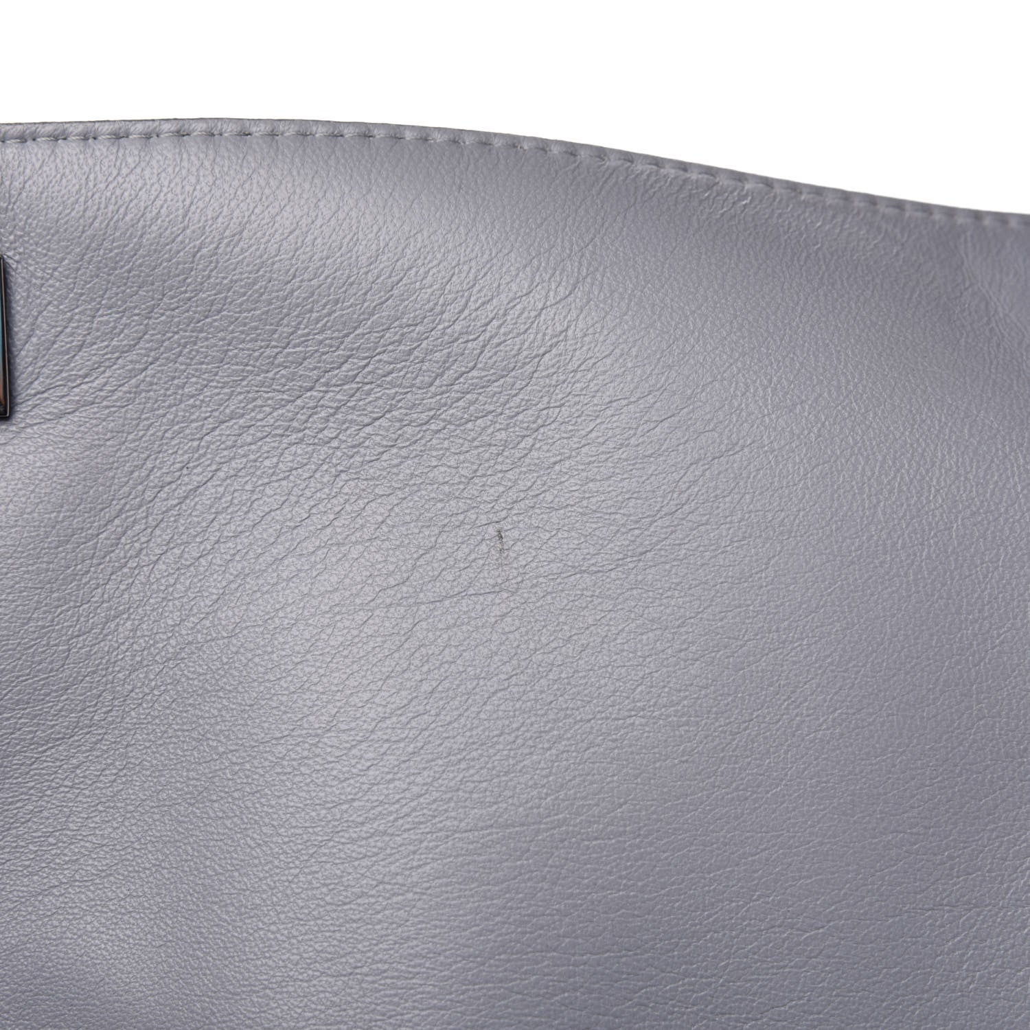Givenchy Lambskin Medium Shark Lock Satchel Grey 9 of 16