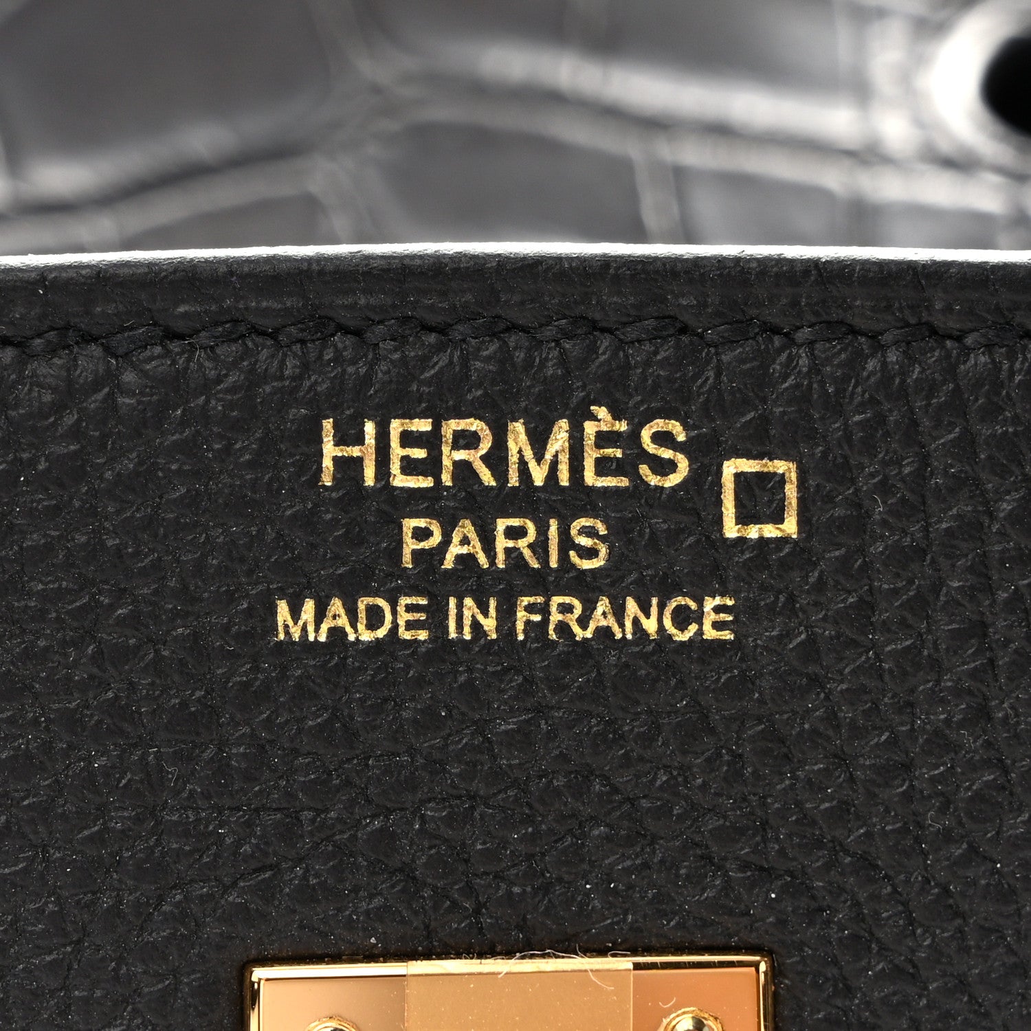 Hermes Togo Matte Alligator Birkin Touch 25 Black 6 of 12