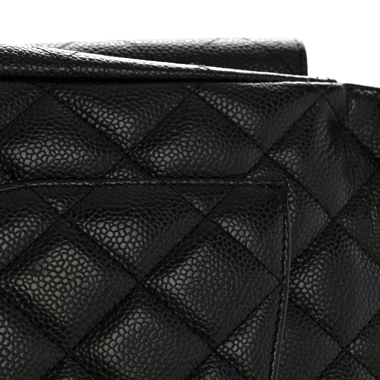 Caviar Quilted Maxi Double Flap Black