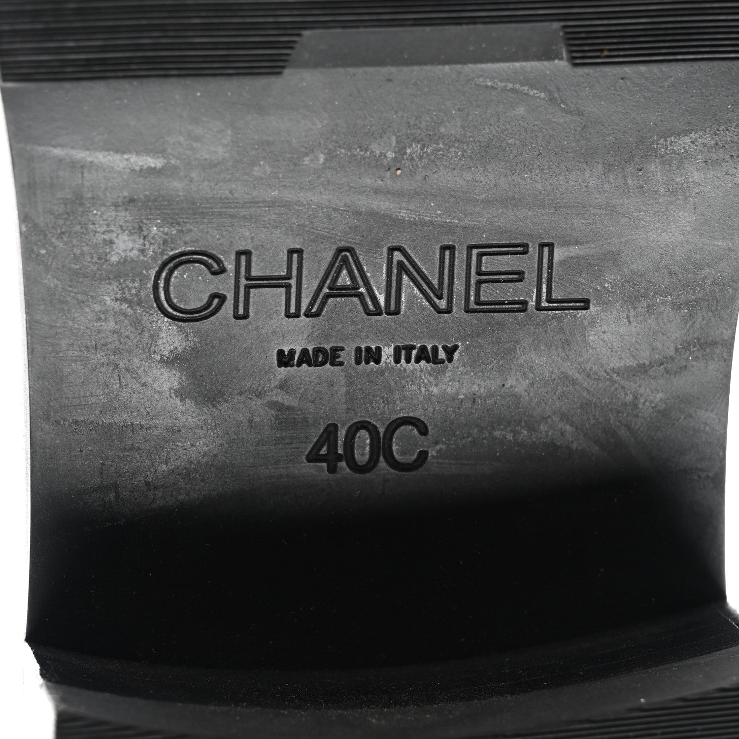 Chanel Calfskin Metal CC Loafers 40 Black 6 of 9