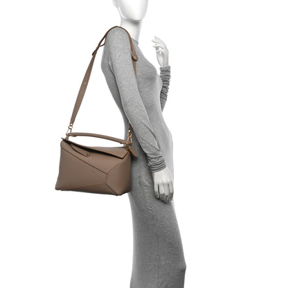 Loewe Soft Grained Calfskin Medium Puzzle Edge Bag Sand 2 of 9