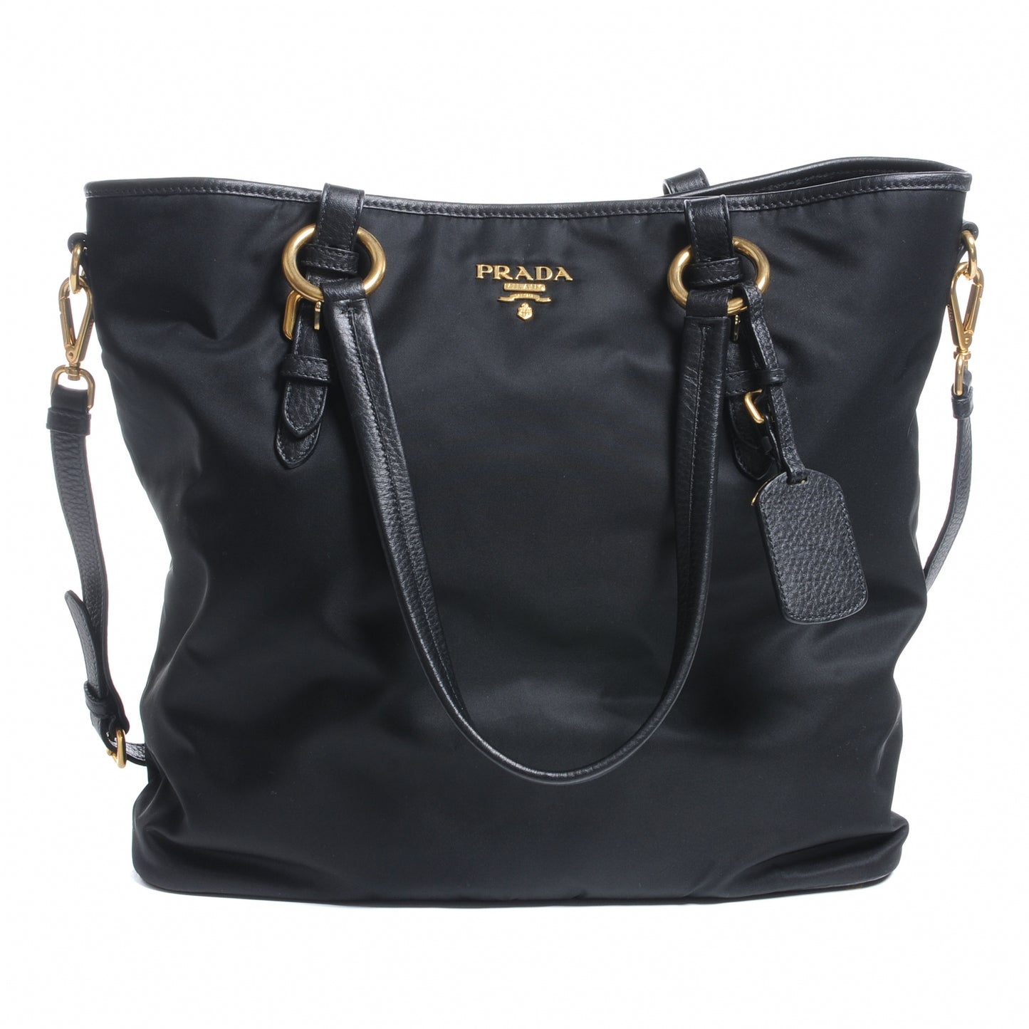 Tessuto Nylon Large Tote Nero Black
