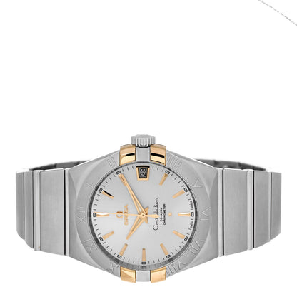 Omega Stainless Steel 18K Yellow Gold 38mm Constellation Chronometer Automatic Watch 123.20.38.21.02.005 2 of 5