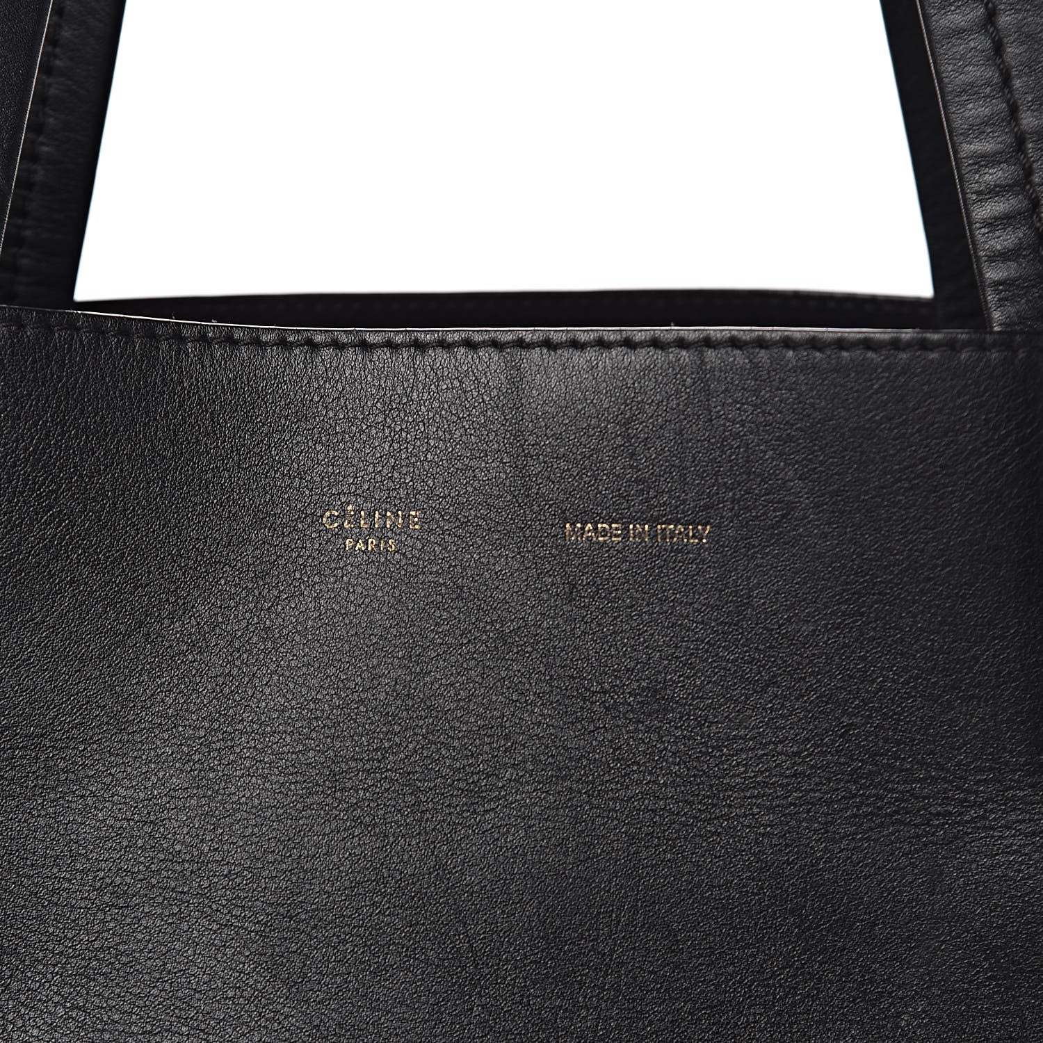 Celine Calfskin Large Horizontal Cabas Phantom White Black 8 of 15