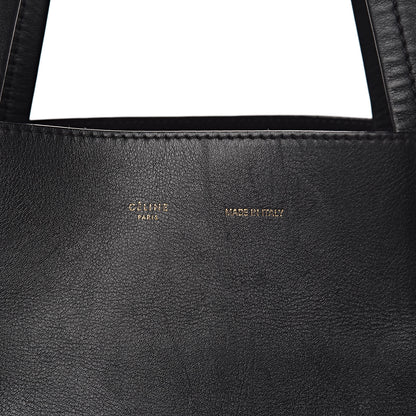 Celine Calfskin Large Horizontal Cabas Phantom White Black 8 of 15