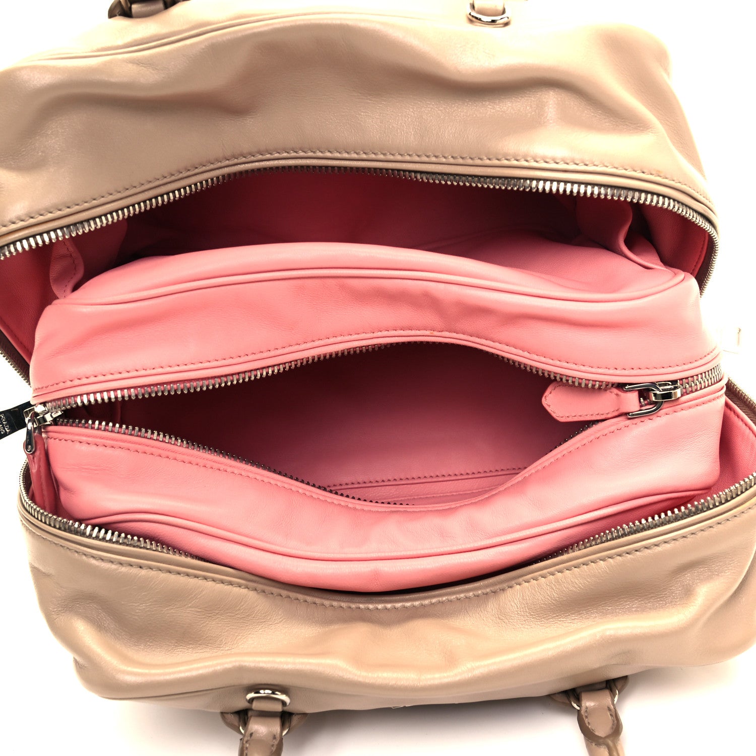 Prada Soft Calf Medium Inside Tote Cammeo Rosa 5 of 9