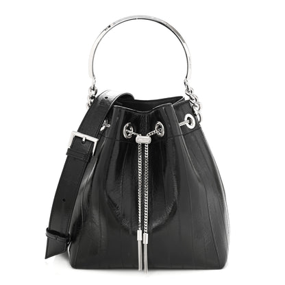 Jimmy Choo Eelskin Bon Bon Bag Bucket Bag Black 1 of 9