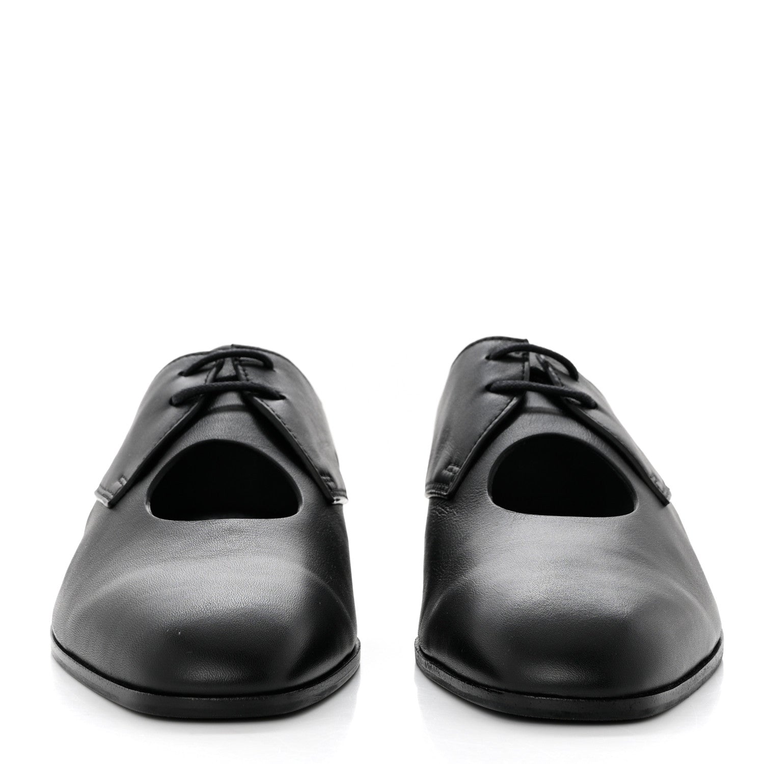 Hermes Calfskin Epoca Oxford 36 Black 2 of 10