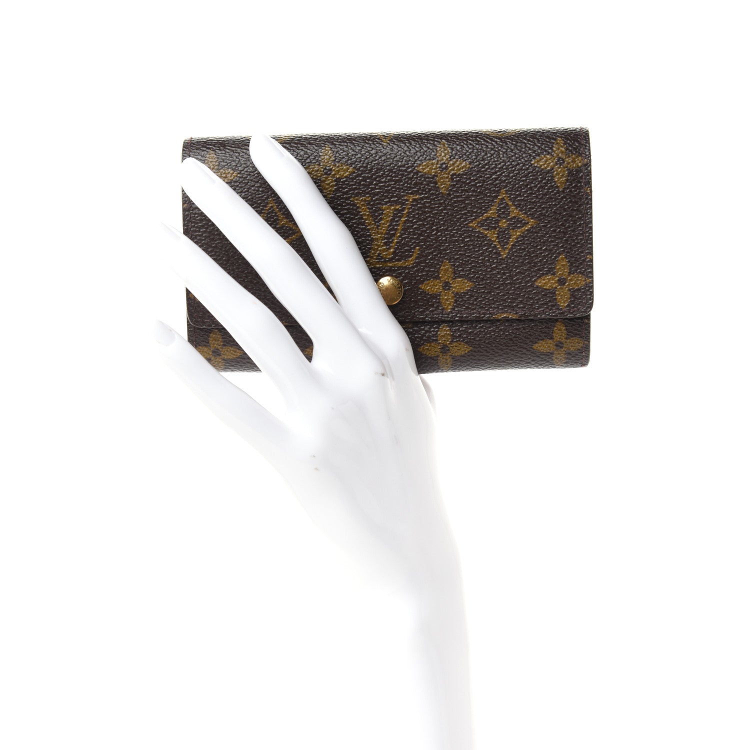 Louis Vuitton Monogram Porte-Monnaie Tresor Wallet 2 of 6