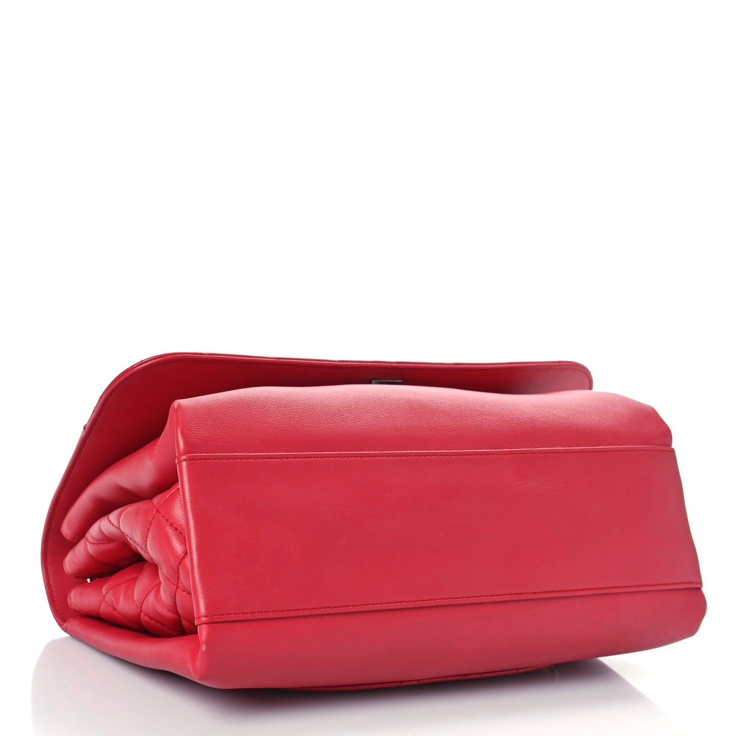 Calfskin Jumbo Tramezzo Flap Red