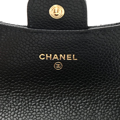 Chanel Caviar Quilted Flap Card Holder Wallet Black 6 of 9