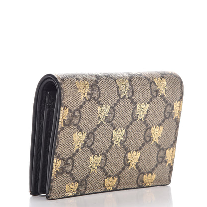Gucci GG Supreme Monogram Bee Print Card Case 3 of 6