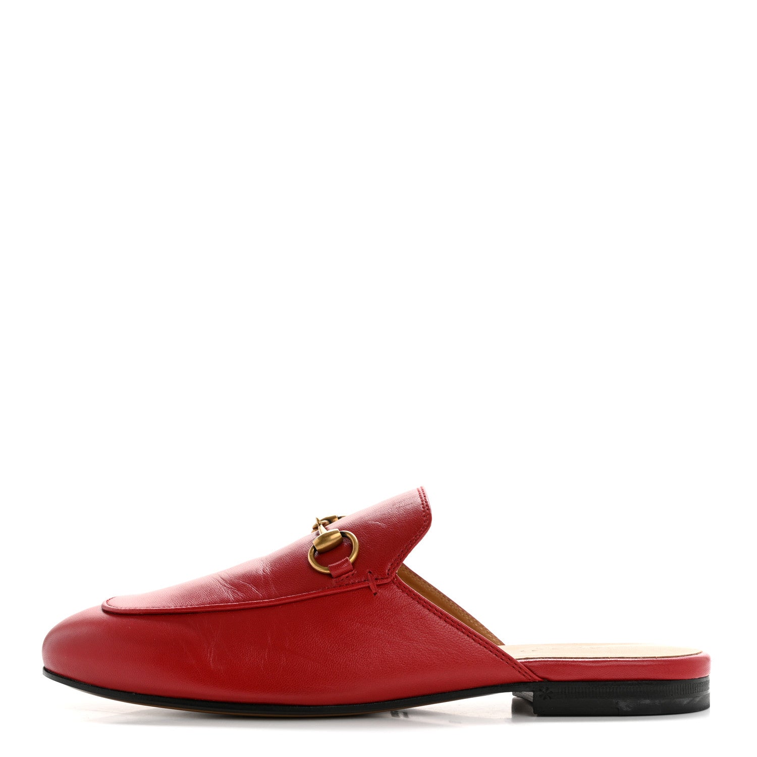 Gucci Malaga Kid Womens Princetown Slippers 37 Hibiscus Red 1 of 10