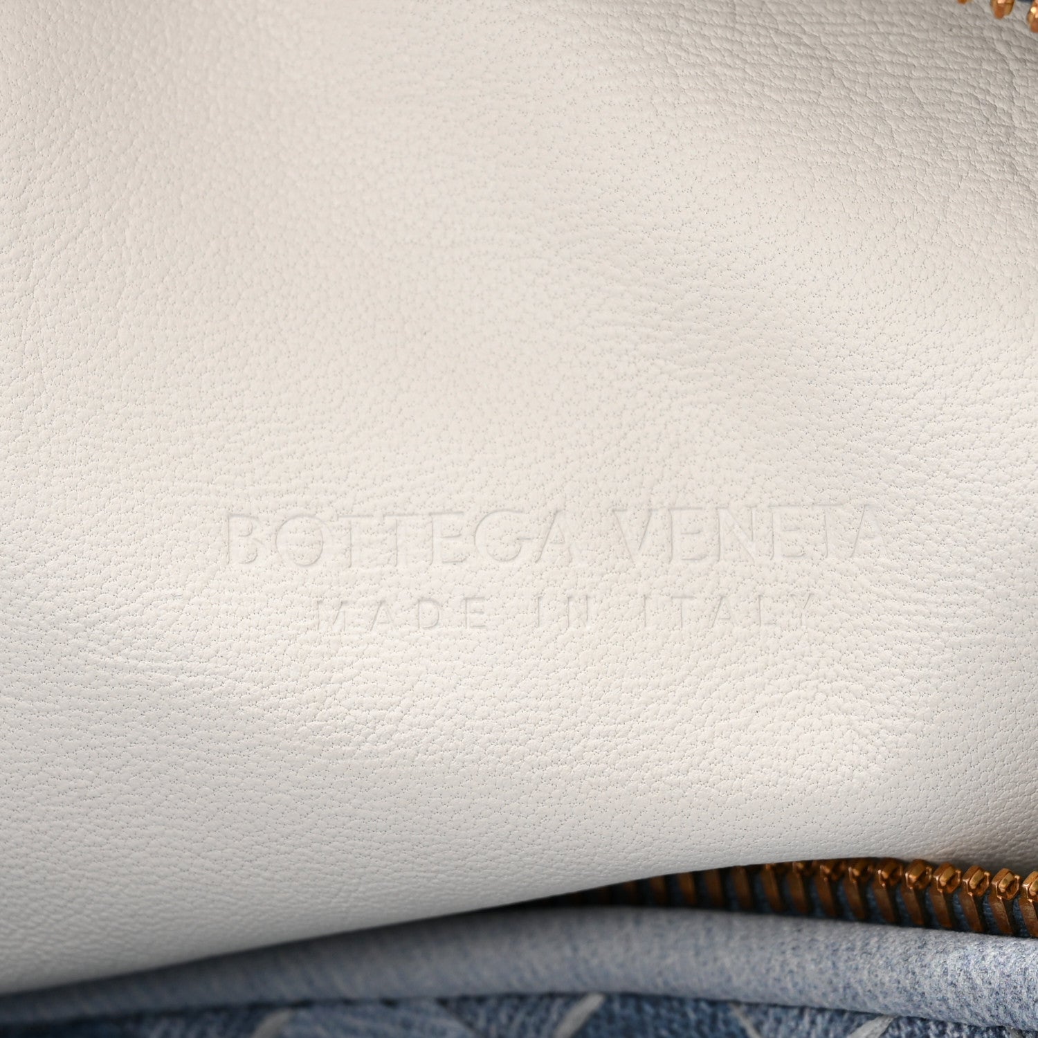 Bottega Veneta Nappa Denim Effect Intrecciato Teen Jodie Hobo Denim 6 of 11
