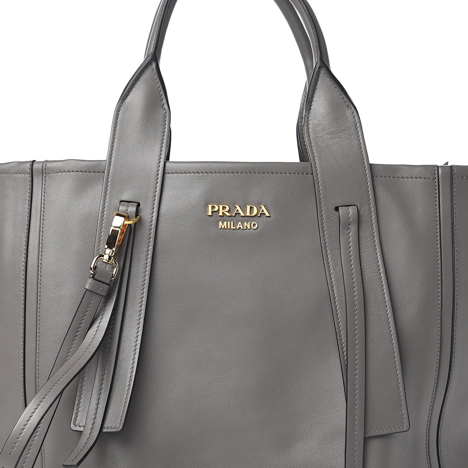 Prada Grace Lux Light Medium Ouverture Shoulder Bag Marmo 540113