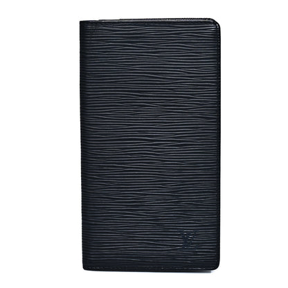 Louis Vuitton Epi Checkbook Organizer Wallet Black 1 of 6
