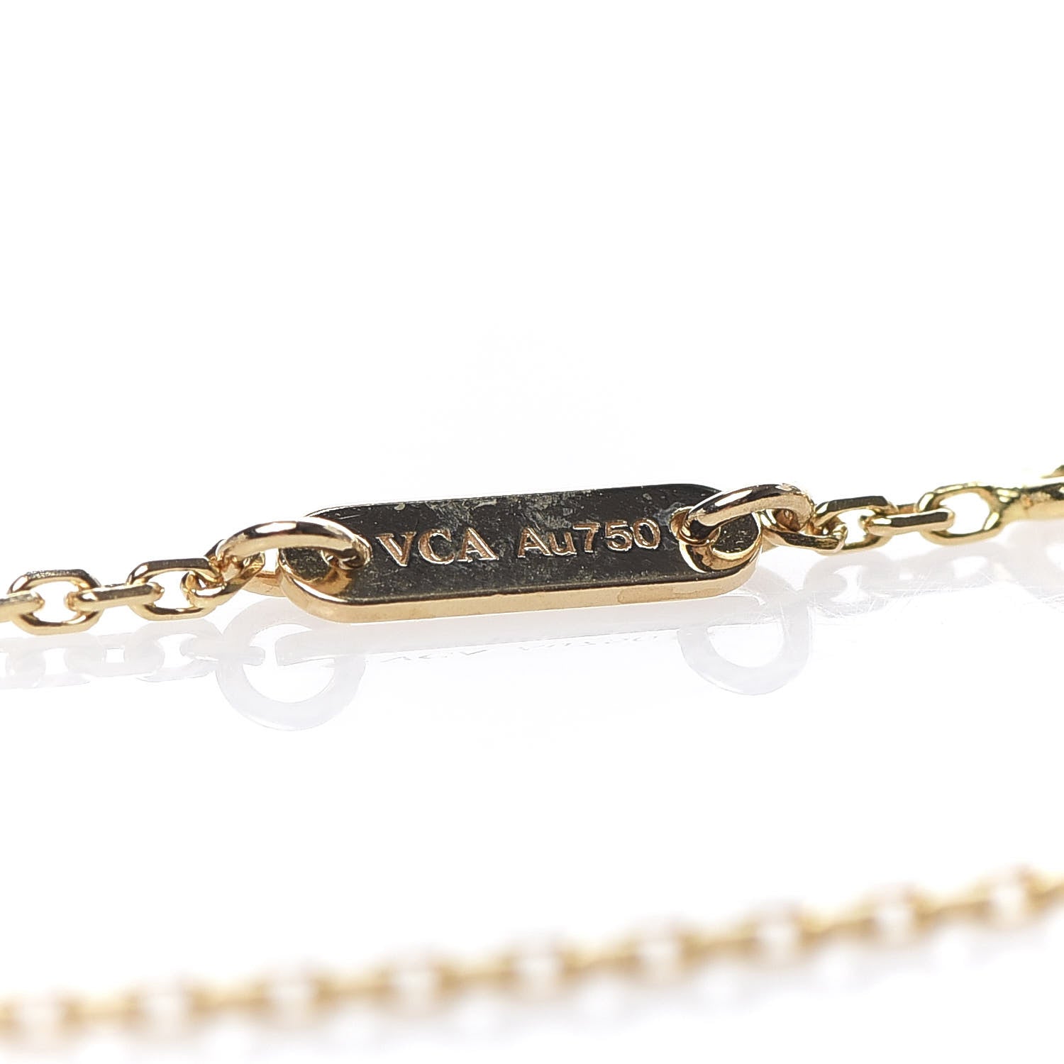 Van Cleef & Arpels 18K Yellow Gold Mother of Pearl Sweet Alhambra Butterfly Bracelet 5 of 8