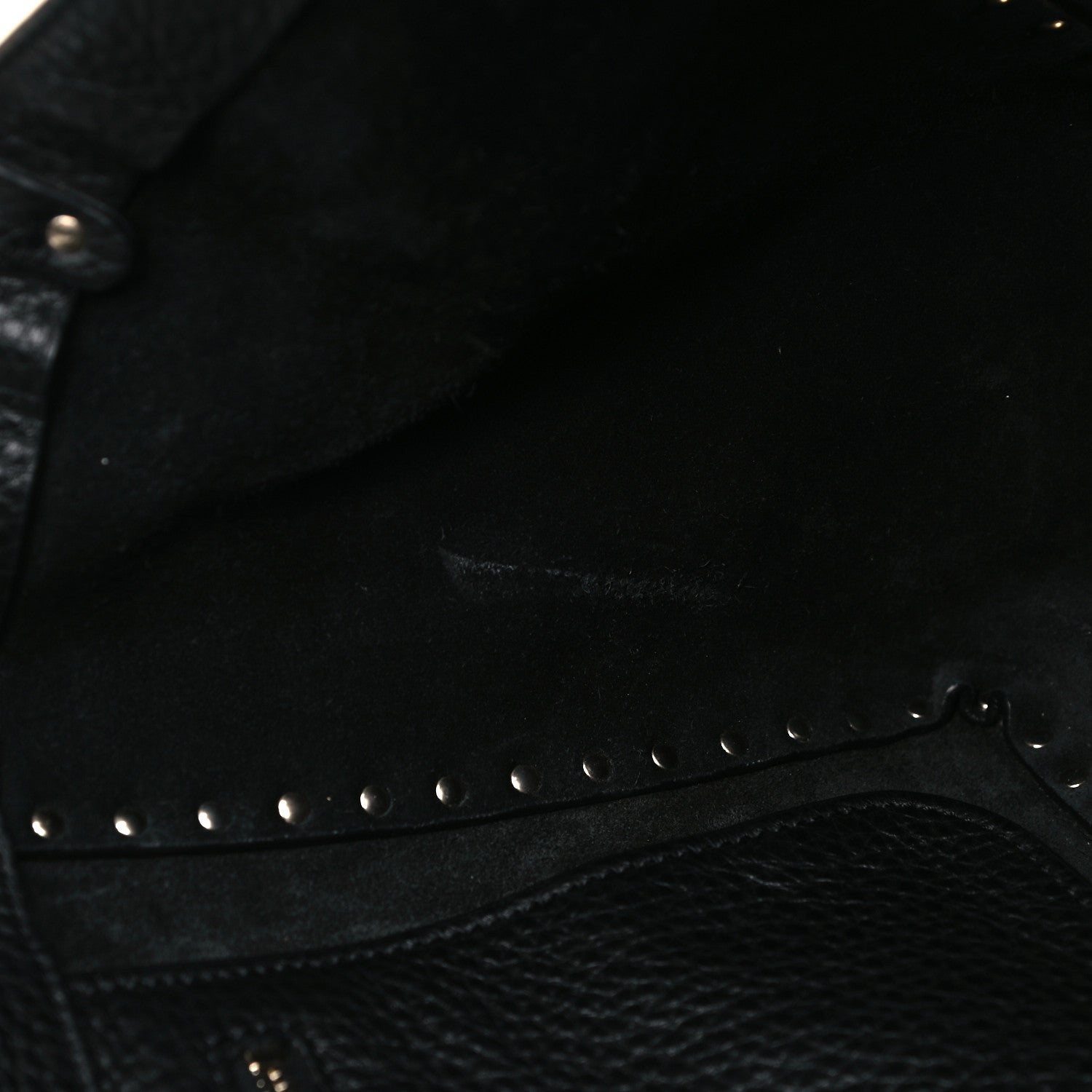 Valentino Garavani Pebbled Calfskin Medium Rockstud Tote Black 7 of 9