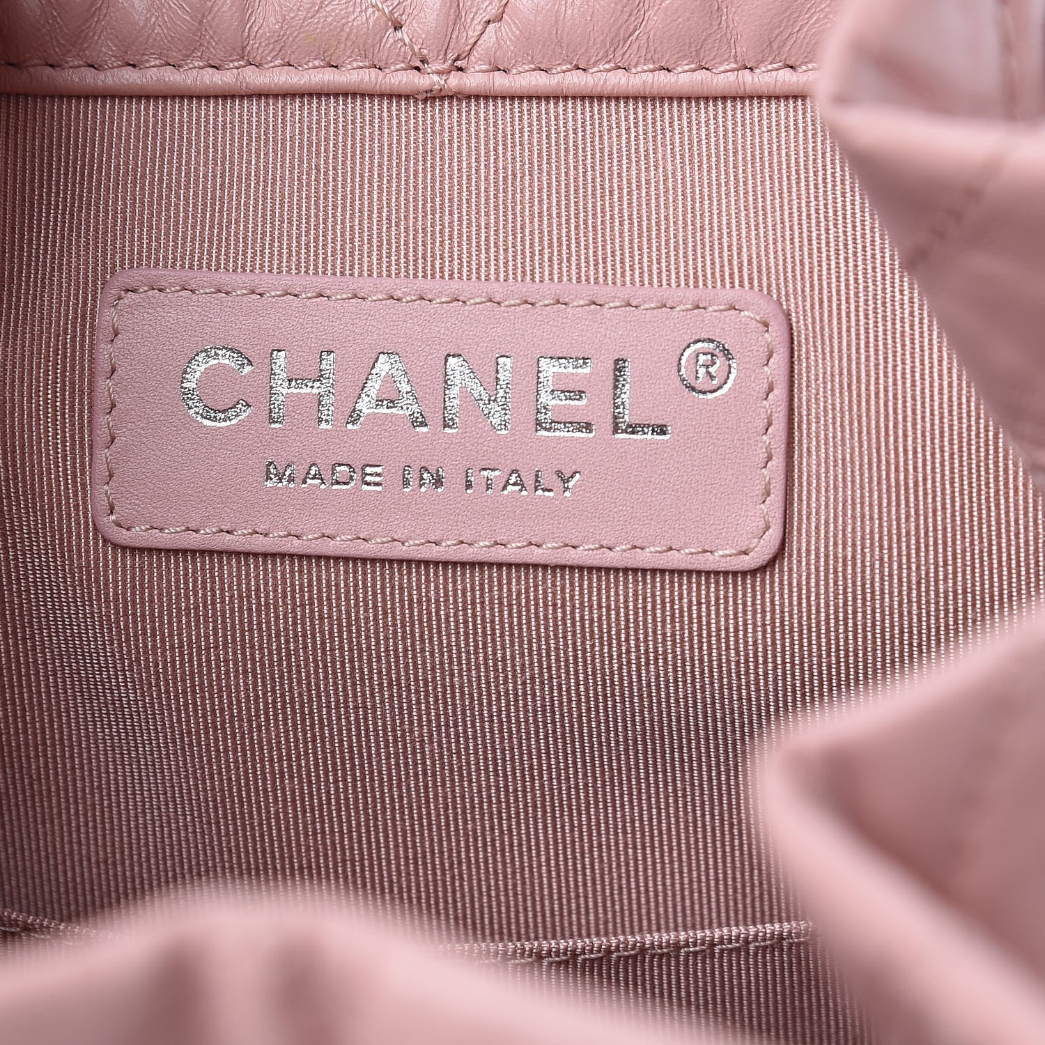Chanel Aged Calfskin Quilted Gabrielle Backpack Light Pink 6 of 10