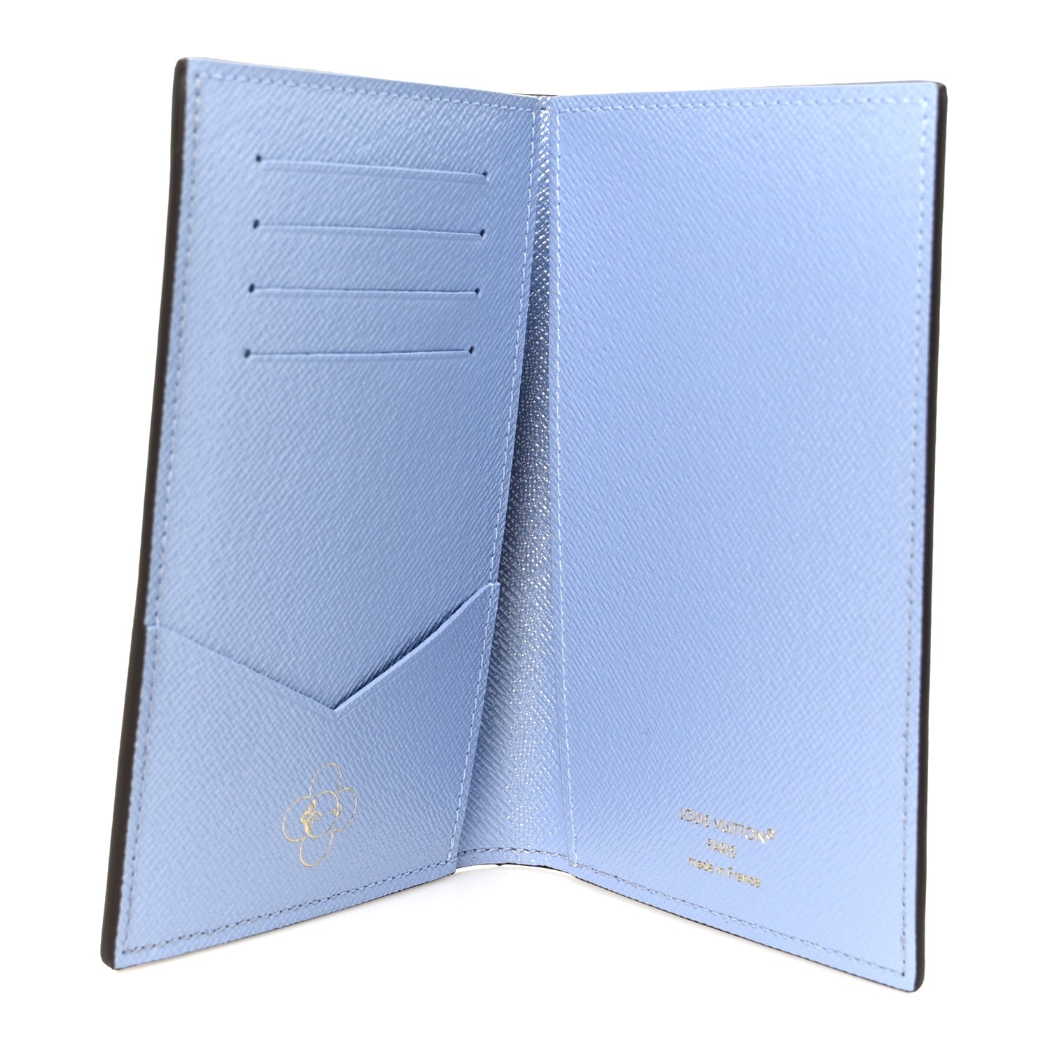 Louis Vuitton Monogram 2026 Christmas Animation Passport Cover Blue Frost 5 of 9